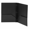 Smead Two Pocket File Folder, Black, PK25 87725